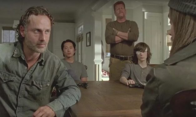 The Walking Dead: Knots Untie; see also: Rick introduces himself covered in blood again