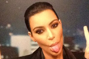 Kim Kardashian Tongue