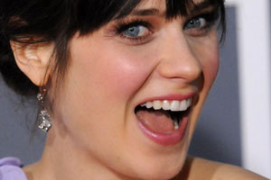 Zooey Deschanel Tongue
