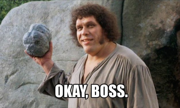"As You Wish, Boss."