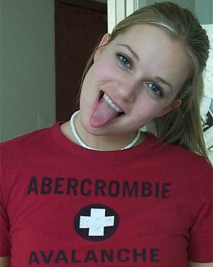 AJ Cook Tongue