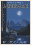 Star Wars Art Deco Travel Poster Alderaan