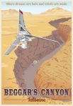 Star Wars Art Deco Travel Poster Beggars Canyon