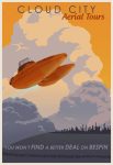 Star Wars Art Deco Travel Poster Cloud City