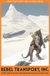 Star Wars Art Deco Travel Poster Rebel Transport